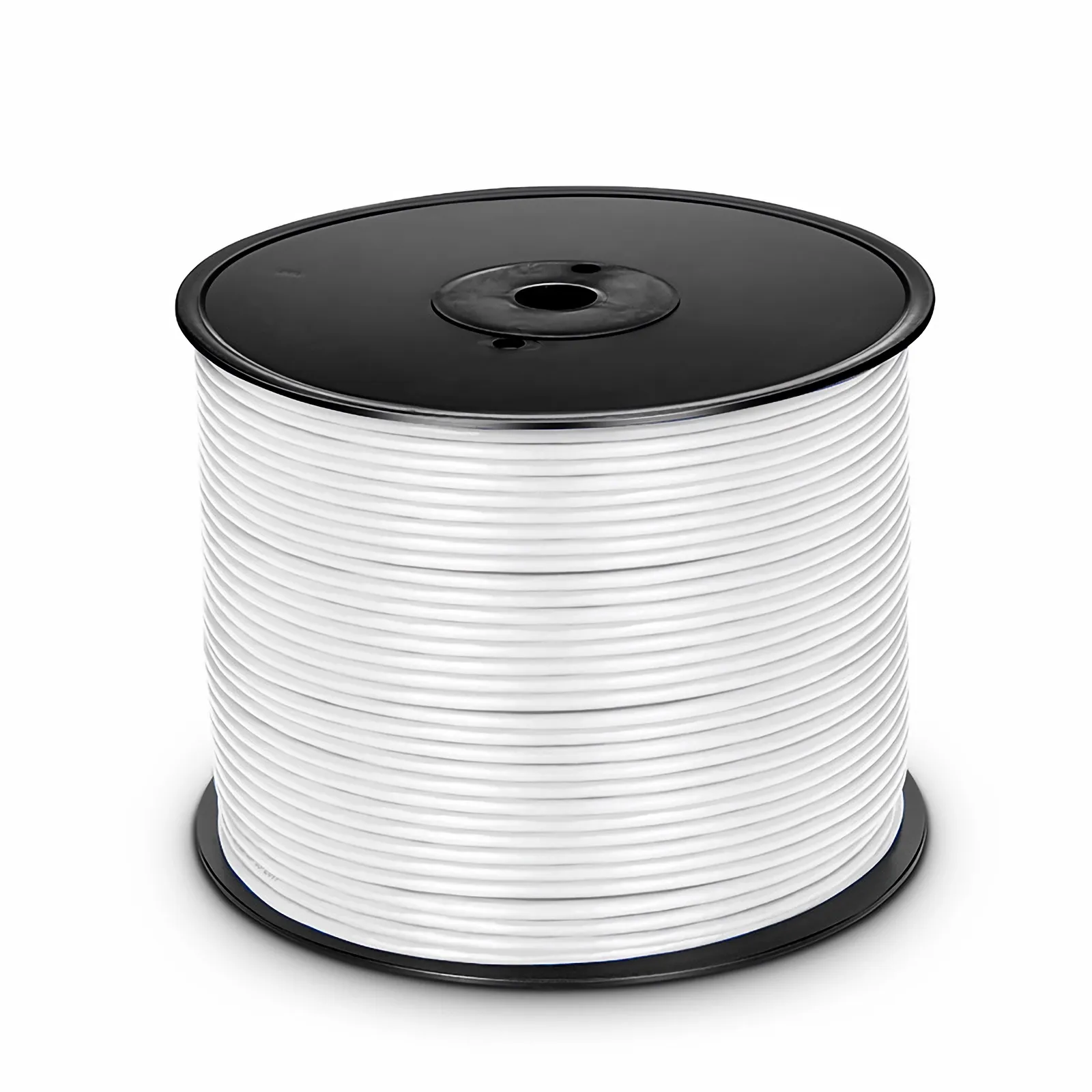 Cat6A Copper Cable, 1000ft (305m), 23AWG, Solid, 550MHz, Unshielded (UTP), PVC , with Reel (White)