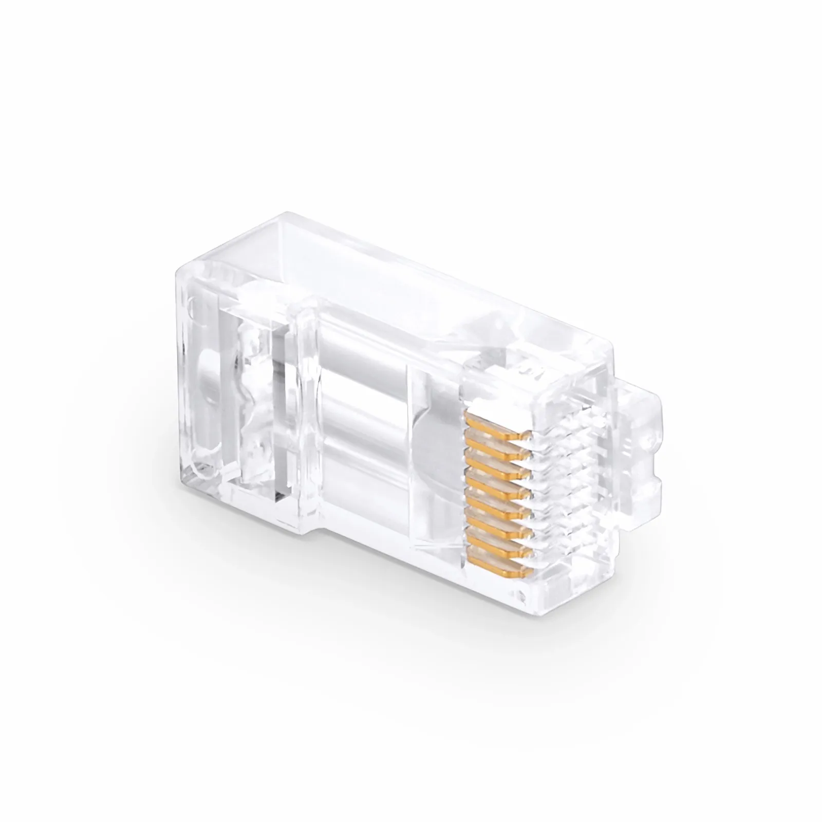 Cat6 RJ45  Modular Plugs, Unshielded Network Connectors for 23/24AWG Twisted Pair Solid or Stranded Cable