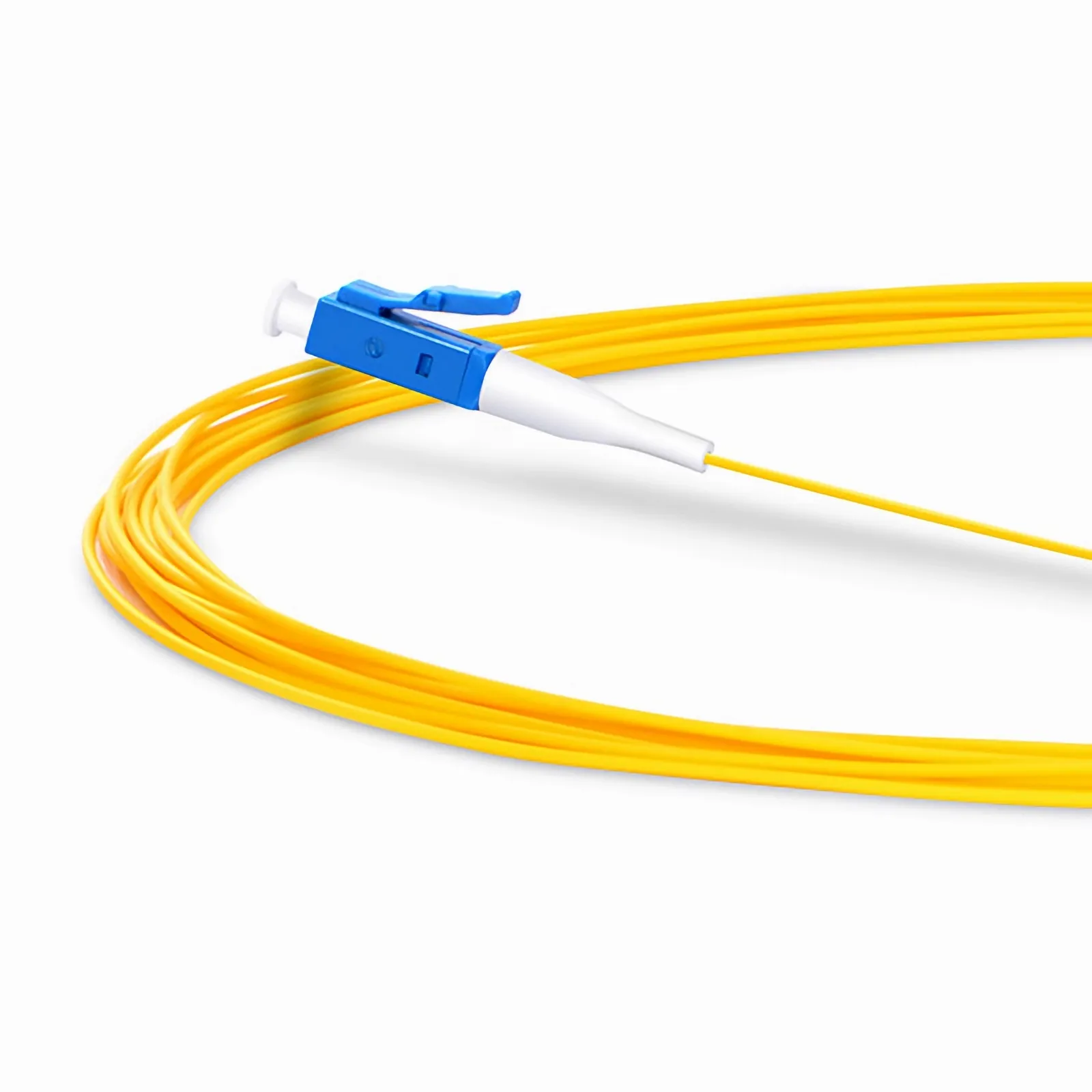 Professional 0.9 mm 1 Fibre Pigtail, Yellow, Single-mode(OS2),  LC UPC , 2 m