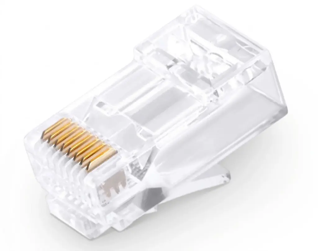 Cat6 RJ45  Modular Plugs, Unshielded Network Connectors for 23/24AWG Twisted Pair Solid or Stranded Cable