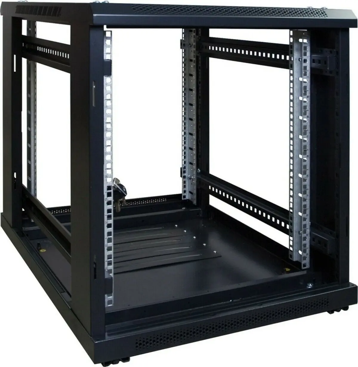 15U Wall Mount Cabinet 600 x 800mm Vented Door with PDU Brackets and 1 Fan