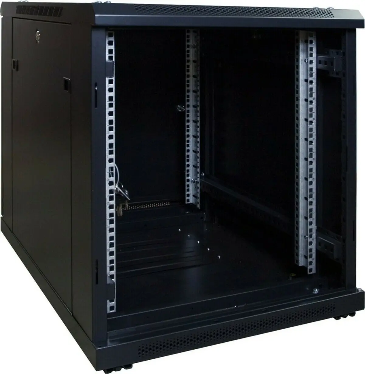 12U Wall Mount Cabinet 600 x 600mm with 1 PDU 6 Outlet Brackets and 1 Fan ,1 shelf