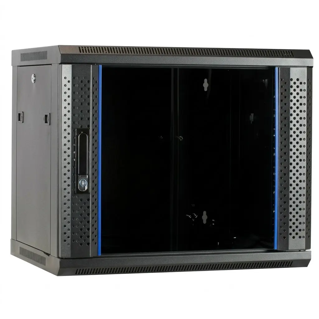 6U Wall Mount Cabinet 600 x 600mm with 1 PDU 6 Outlet Brackets and 1 Fan ,1 shelf