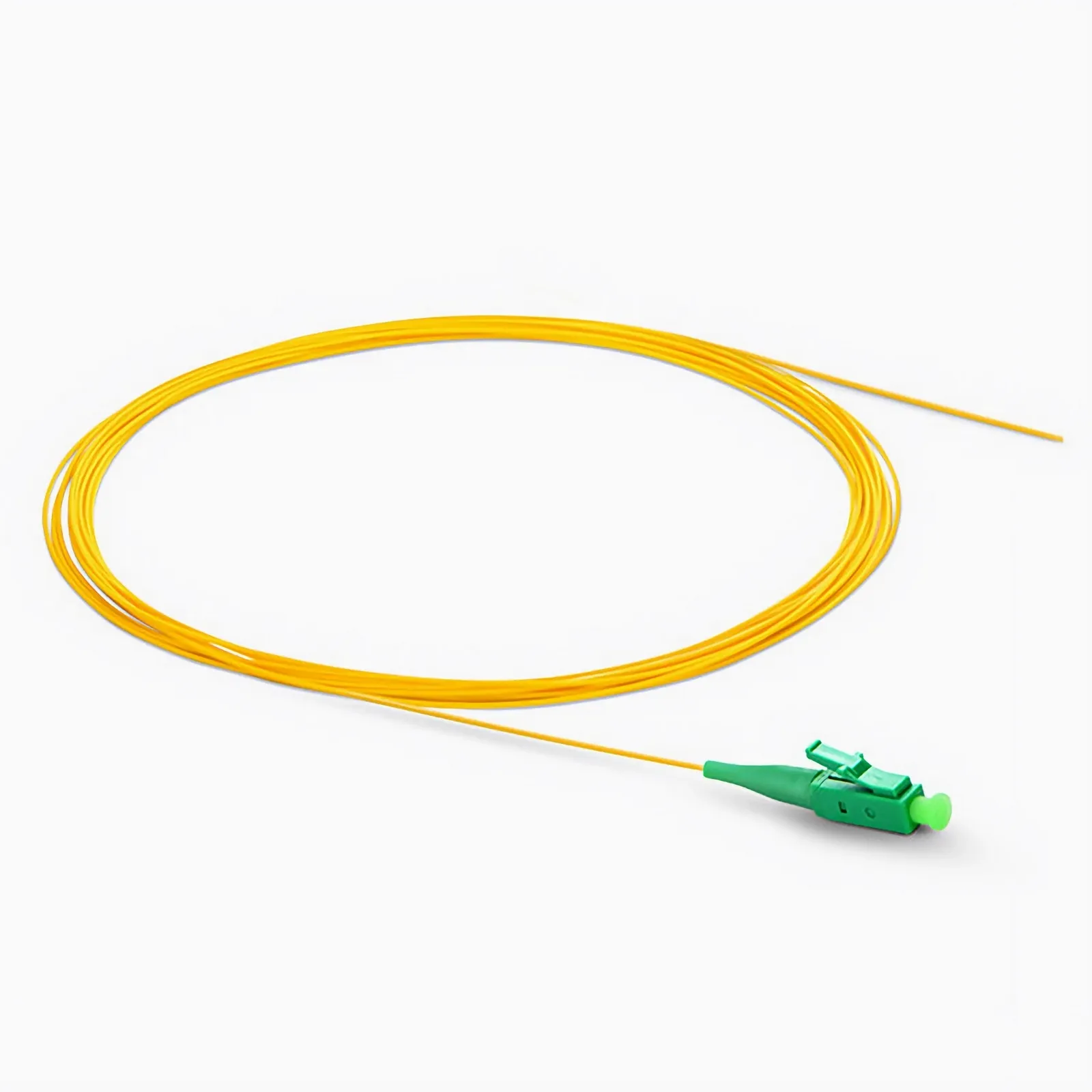 Professional 0.9 mm 1 Fibre Pigtail, Yellow, Single-mode(OS2), LC APC , 2 m