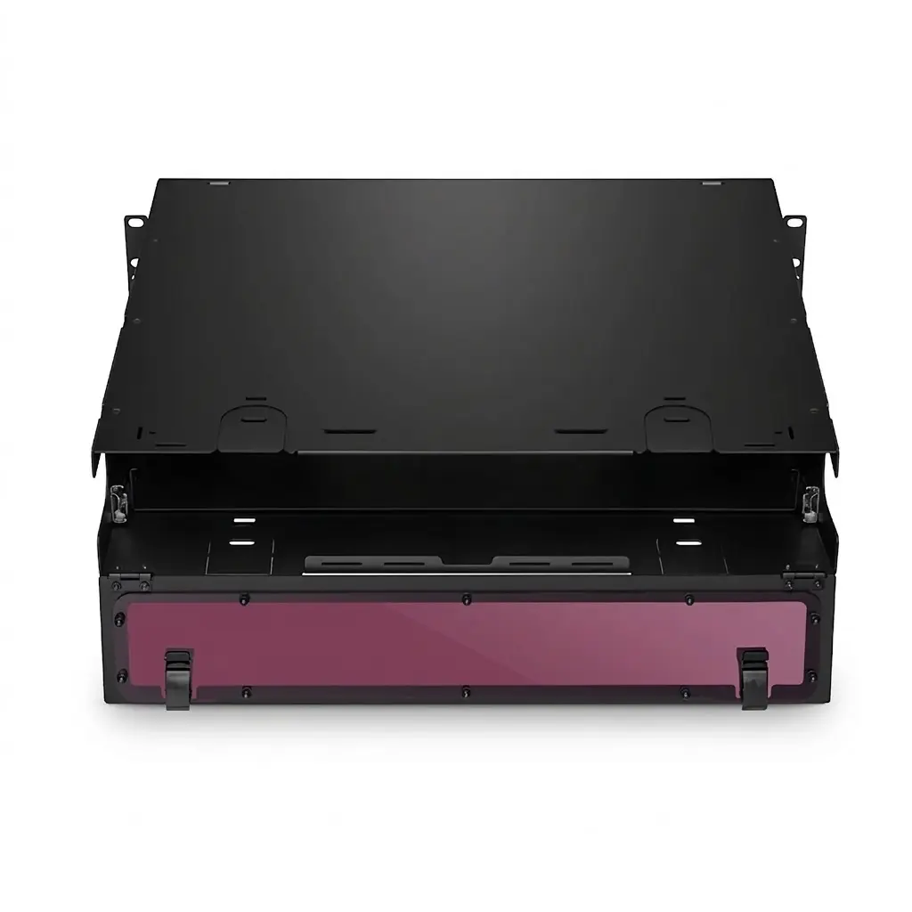 2U Rack Mount LGX Unloaded, Sliding Drawer, Holds up to 8 x Panels 288 Fibers (LC)