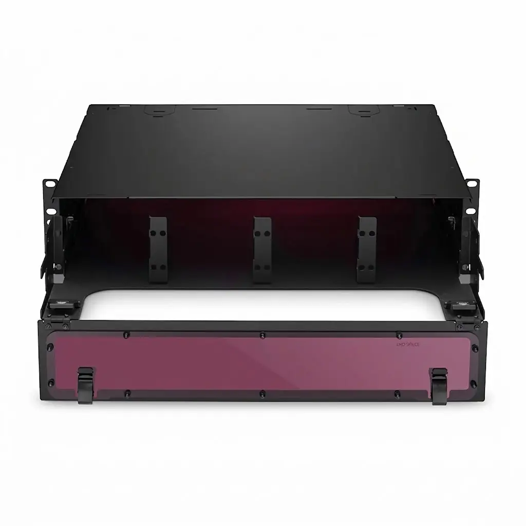 2U Rack Mount LGX Unloaded, Sliding Drawer, Holds up to 8 x Panels 288 Fibers (LC)