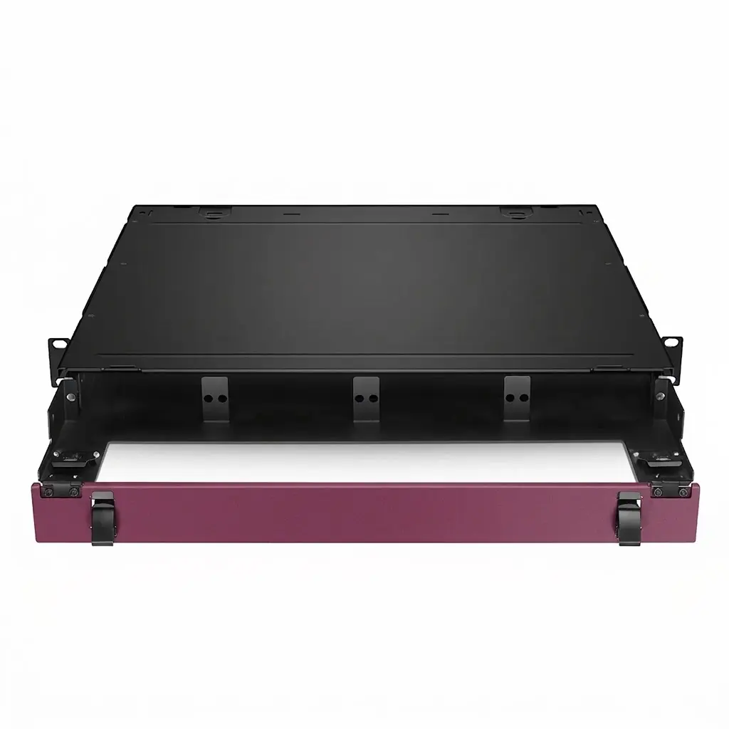 1U Rack Mount LGX Unloaded, Sliding Drawer, Holds up to 4 x Panels 144 Fibers (LC)