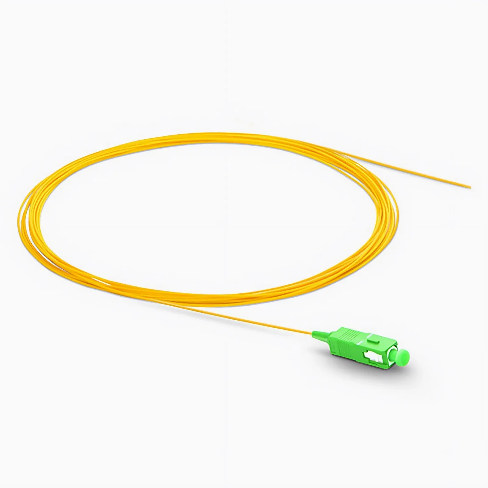 Professional 0.9 mm 1 Fibre Pigtail, Yellow, Single-mode(OS2), SC APC , 2 m