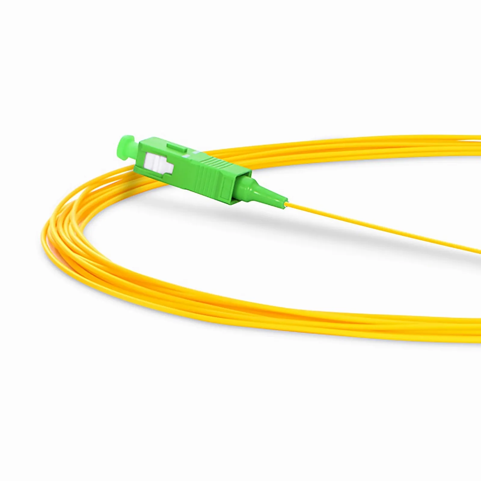 Professional 0.9 mm 1 Fibre Pigtail, Yellow, Single-mode(OS2), SC APC , 2 m